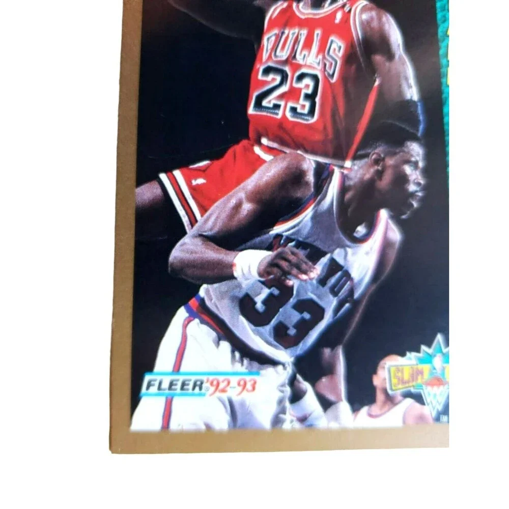 1992-93 Fleer MICHAEL JORDAN SLAM DUNK NBA Basketball Card 273 Chicago Bulls HOF